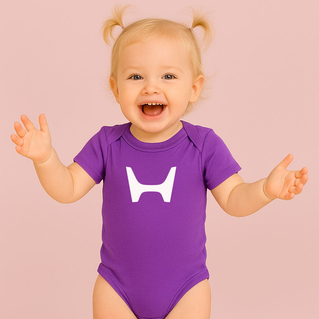Honda Motorsport Car Baby Romper Onesie